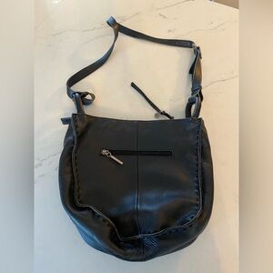 The Sak Los Feliz Crossbody Black Leather Convertible Bag Minimalist Moto